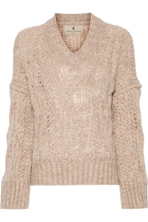 ERMANNO SCERVINO Stickade tröjor & koftor, Dam, S, V-ringad stickad tröja