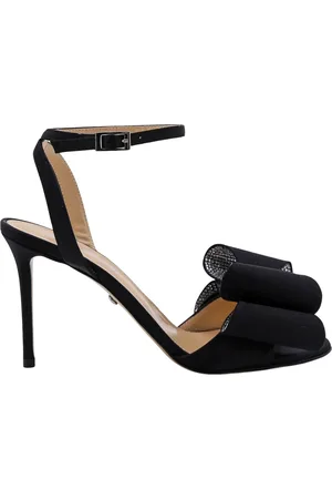 Mach & Mach Skor, Dam, 36 EU, Svarta Stiletto Sandaler i Satin