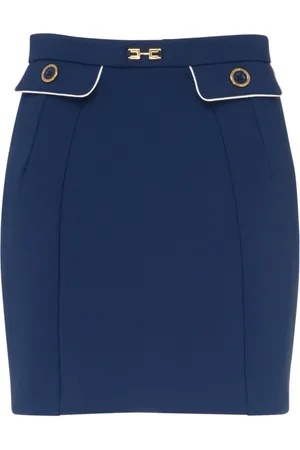 Elisabetta Franchi Kjol, Dam, L, Polyester, Ocean Kjol