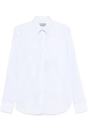 CANALI Skjorta, Herr, 7Xl, Klassisk Blå Button-Up Skjorta