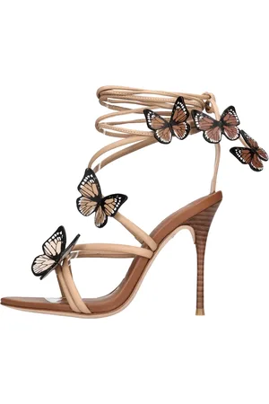 SOPHIA WEBSTER Skor, Dam, 38 EU, Läder, Sandaler Brun