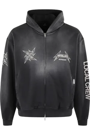 Represent Sweatshirts & Hoodies, Herr, S, Bomull, Metallica 40-årsjubileum Zip Hoodie