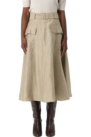 FAY Kjol, Dam, 3Xl, Midi Cirkelkjol med Bälte