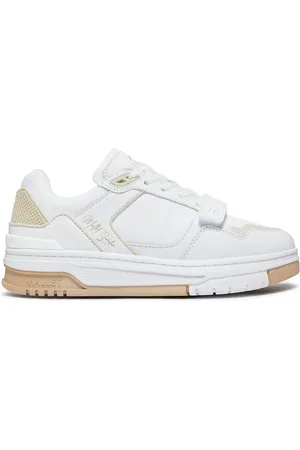 Mallet Skor, Herr, 39 EU, Läder, Carlton Strap Beige Sneakers