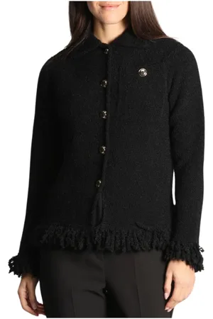 MARELLA Stickade tröjor & koftor, Dam, L, Polyester, Finnici Style Jacka