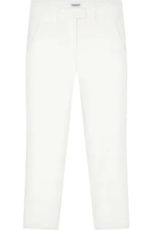 Dondup Byxor, Dam, W33, Bomull, Velvet Slim-Fit Cropped Chino Byxor