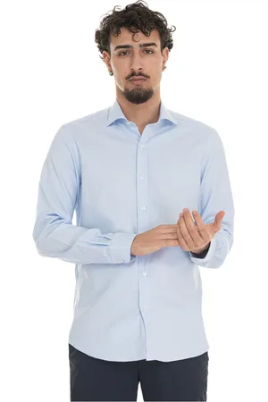 FAY Skjorta, Herr, 4Xl, Bomull, Mikrotryck Klänningsskjorta