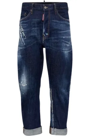 Dsquared2 Jeans, Herr, L, Bomull, Ripped Straight Leg Jeans