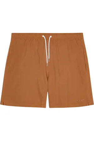 NN.07 Badkläder, Herr, XL, Polyester, Casual Swim Shorts Caramel