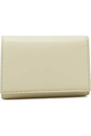 Marc Jacobs Accessoarer, Dam, ONE Size, Läder, Vit Läder Trifold Plånbok