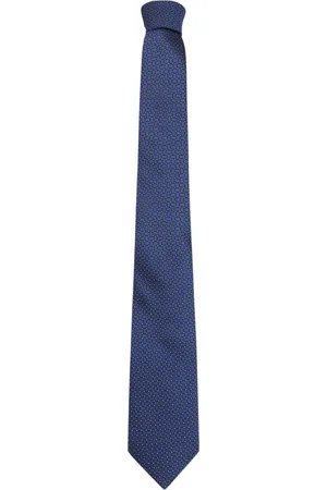 Lanvin Accessoarer, Herr, ONE Size, Blå Siden slips - Högkvalitativ Elegans