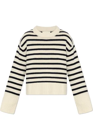 Lisa Yang Stickade tröjor & koftor, Dam, S, Kashmir, Sony Stripes Sweater