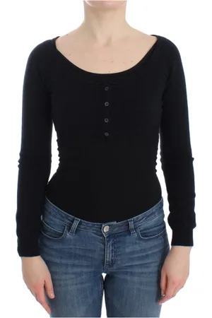 ERMANNO SCERVINO Stickade tröjor & koftor, Dam, M, Svart Cashmere Kofta