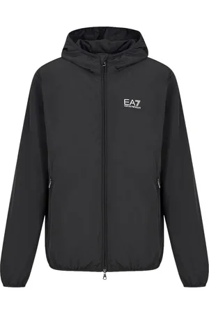EA7 Jacka, Herr, 3Xl, Polyester, Svart Huva Bomberjacka
