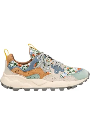 Flower Mountain Skor, Dam, 36 EU, Mocka, Blå Mocka Blom Sneakers