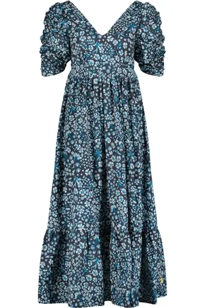 Fabienne Chapot Klänning, Dam, M, Bomull, Cotton V-Neck Maxi Dress