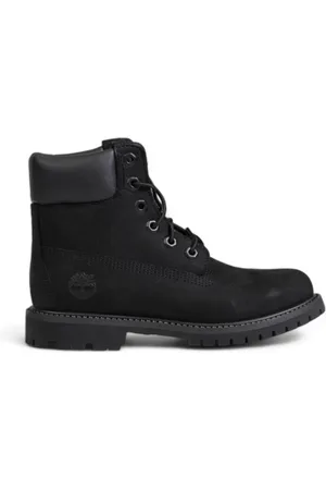 Timberland Skor, Dam, 36 EU, Läder, Svarta ankelboots i läder