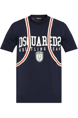 Dsquared2 Stickade tröjor & koftor, Herr, S, Bomull, Stickad T-shirt