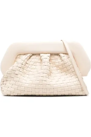 THEMOIRÈ Väska, Dam, ONE Size, Polyester, Ivory Clutchväska med Avtagbar Rem