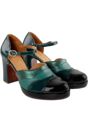 Chie Mihara Skor, Dam, 40 EU, Läder, Metallic Läderklackar