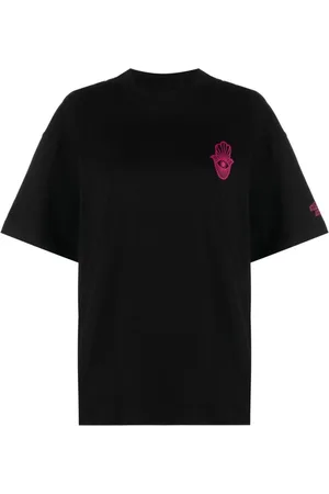 Stand Studio Topp, Dam, XS, Bomull, Casual Svart Kortärmad T-shirt