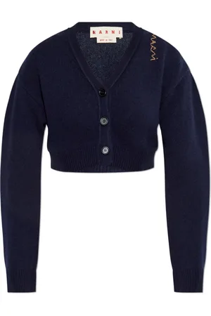 Marni Stickade tröjor & koftor, Dam, S, Kort Cashmere Cardigan