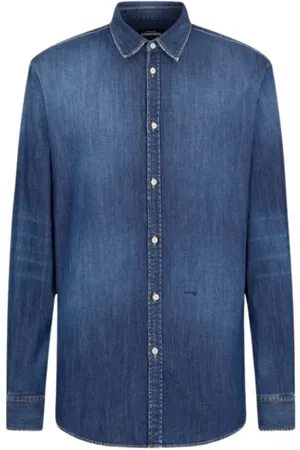 Dsquared2 Skjorta, Herr, M, Denim, Relaxed Denimskjorta