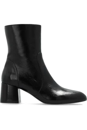 Stuart Weitzman Skor, Dam, 38 1/2 EU, Läder, Lackstövletter Flareblock