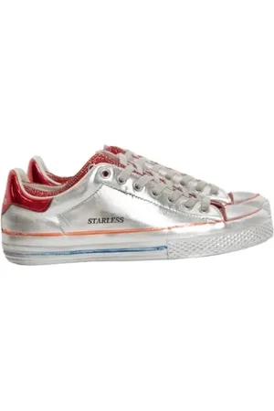 Hidnander Skor, Dam, 38 EU, Läder, Italian Fusion Sneaker - Starless Silver