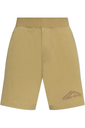 Dsquared2 Shorts, Herr, XL, Bomull, Bomulls Shorts med Tryckt Logotyp