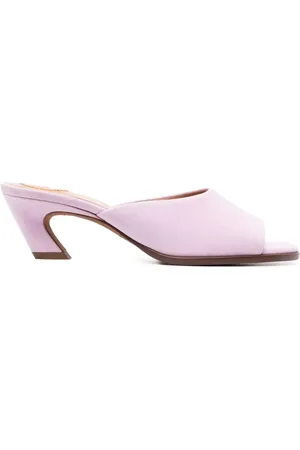 Chloé Skor, Dam, 36 1/2 EU, Läder, Open-Toe Läderslippers