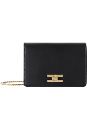 Elisabetta Franchi Väska, Dam, ONE Size, Läder, Elegant axelremsväska med kedjerem