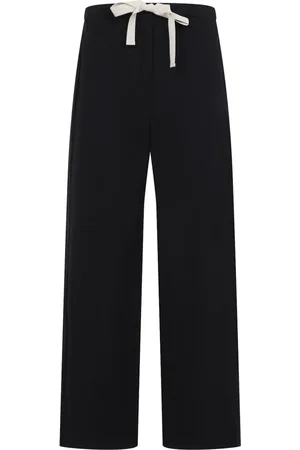 Max Mara Byxor, Dam, 2Xs, Bomull, Svarta Bomullsbyxor Snygg Design