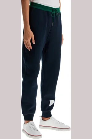 Thom Browne Byxor, Herr, S, Bomull, Color Block Fleece Joggers