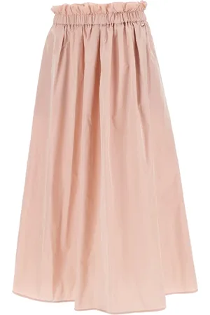 HERNO Kjol, Dam, M, Polyester, Rosa Utställd Midi Kjol Vattenavvisande Tyg