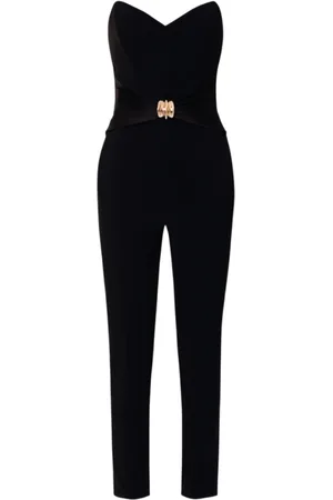 Elisabetta Franchi Jumpsuits & Playsuits, Dam, L, Chic Jumpsuit med Uttrycksfull Rosett