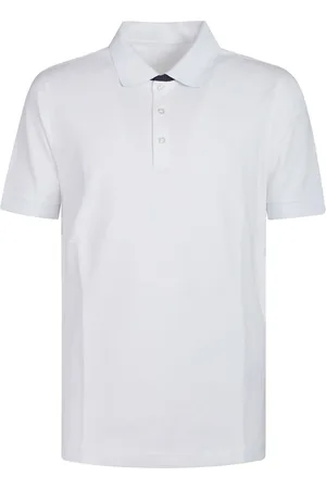 FAY Topp, Herr, L, Dubbelkrage Pikétröja i Bicolor Stil