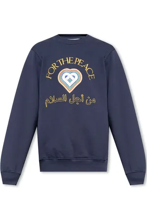 Casablanca Sweatshirts & Hoodies, Herr, L, Bomull, Crewneck Sweatshirt