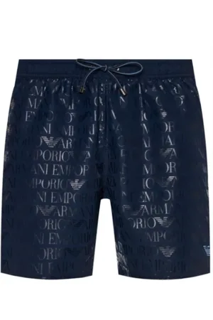 EA7 Shorts, Herr, L, Polyester, Blå Casual Shorts
