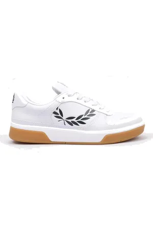 Fred Perry Skor, Herr, 41 EU, Läder, Texturerade lädersneakers med lagerkranslogga