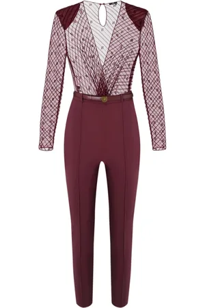 Elisabetta Franchi Jumpsuits & Playsuits, Dam, S, Polyester, Rouge Jumpsuit