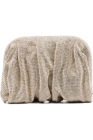 BENEDETTA BRUZZICHES Väska, Dam, ONE Size, Gyllene Venus Clutchväska med Strass
