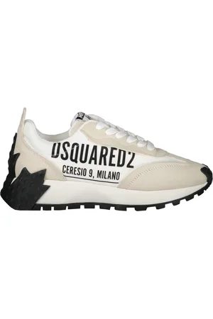 Dsquared2 Skor, Dam, 38 EU, Läder, Läder Sneakers med Logotypdetalj