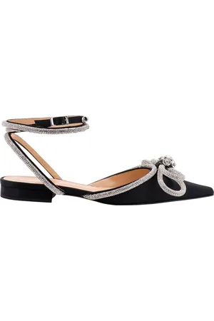 Mach & Mach Skor, Dam, 37 1/2 EU, Läder, Double Bow Ballerinas