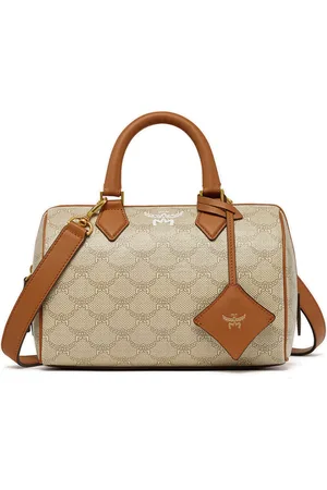 MCM Väska, Dam, ONE Size, Läder, Ella Boston-väska i Lauretos