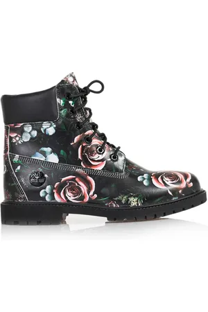 Timberland Skor, Dam, 40 EU, Läder, Floral Heritage Cupsole Boots