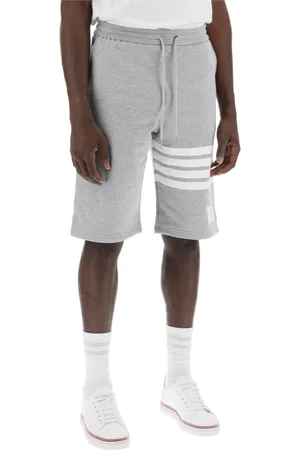 Thom Browne Shorts, Herr, L, Bomull, 4-Bar Motif Sweat Shorts