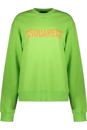Dsquared2 Sweatshirts & Hoodies, Dam, M, Bomull, Bomullströja med Logotypdetalj