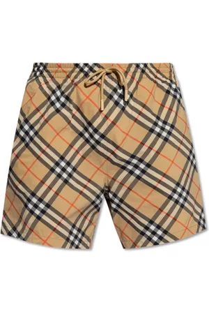 Burberry Badkläder, Herr, S, Rutiga badshorts med dragsko