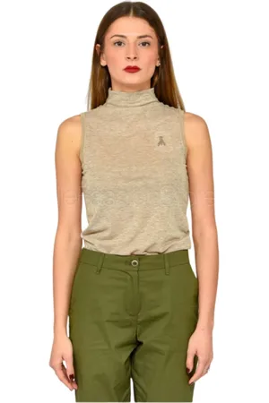 Patrizia Pepe Stickade tröjor & koftor, Dam, M, Lurex Fly Top Slim Fit